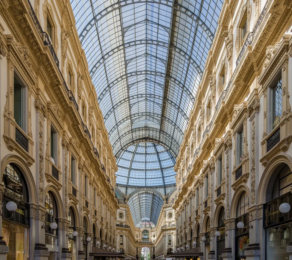 Inside the Galleria Vittorio Emanuele II
