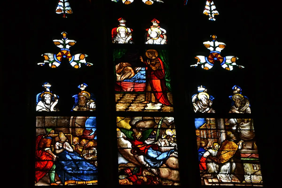 Stained-glass window of Saint Martin