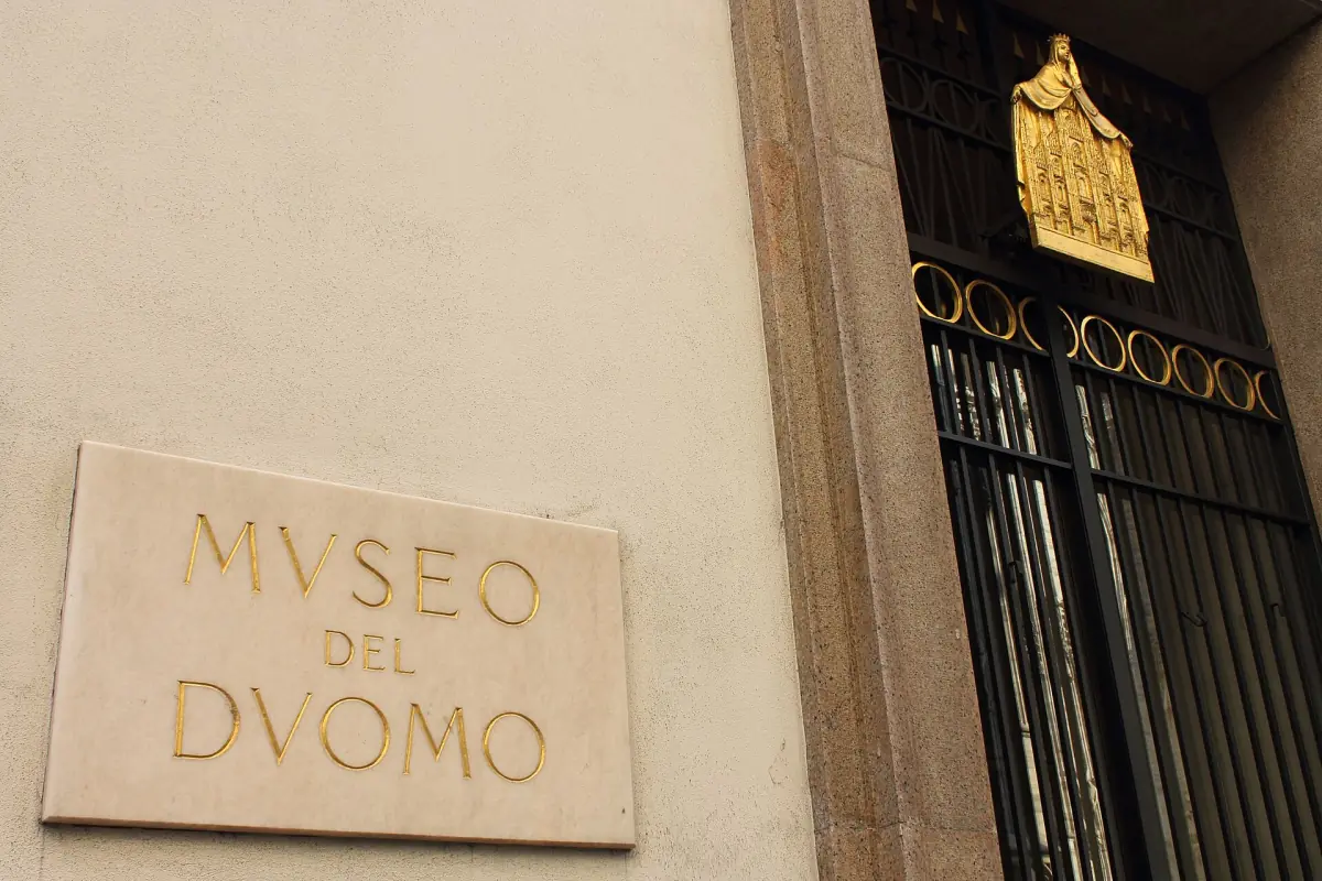 Entrance sign of the Museo del Duomo