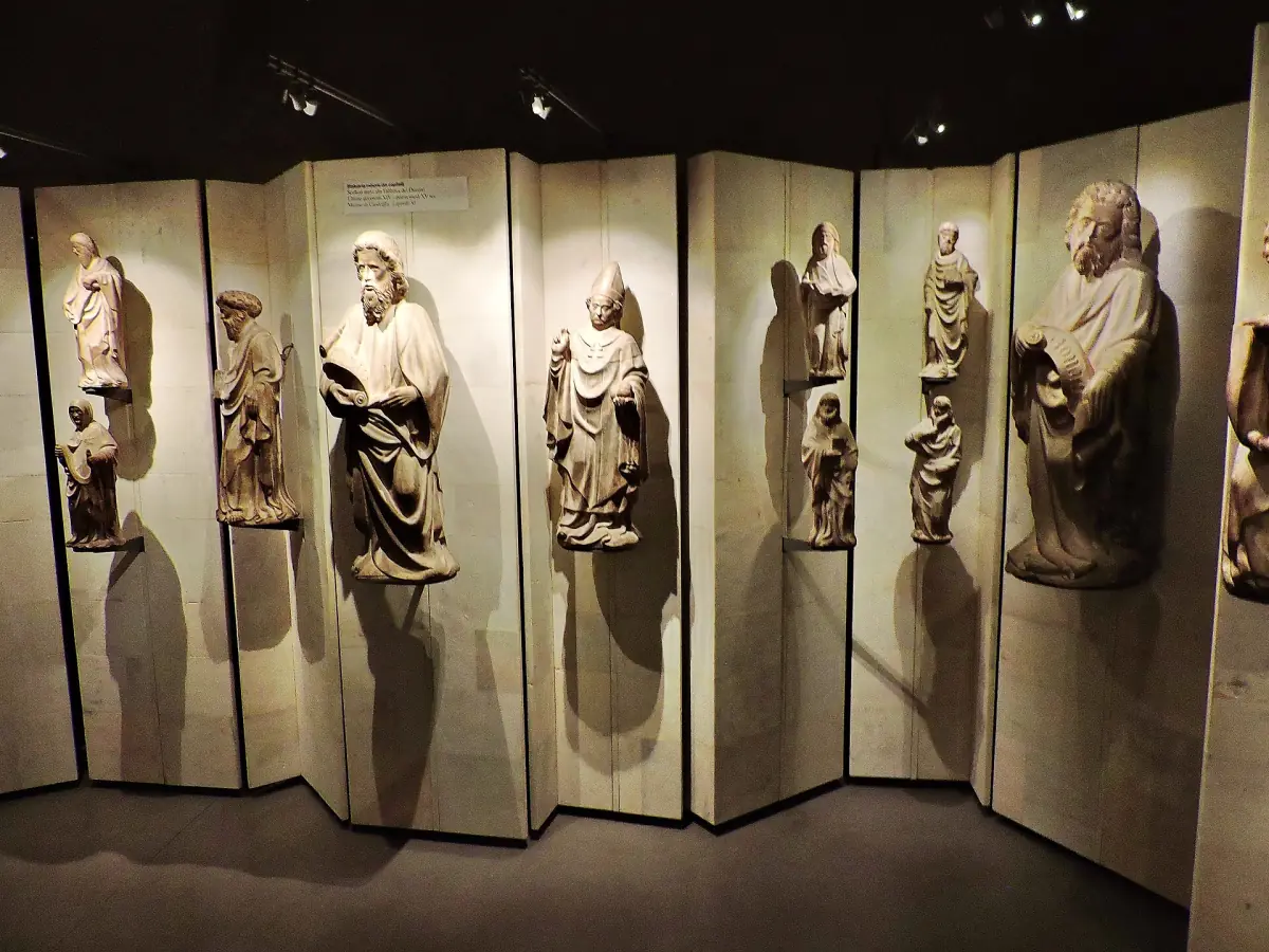 Original statues from the cathedral in the Duomo Museum