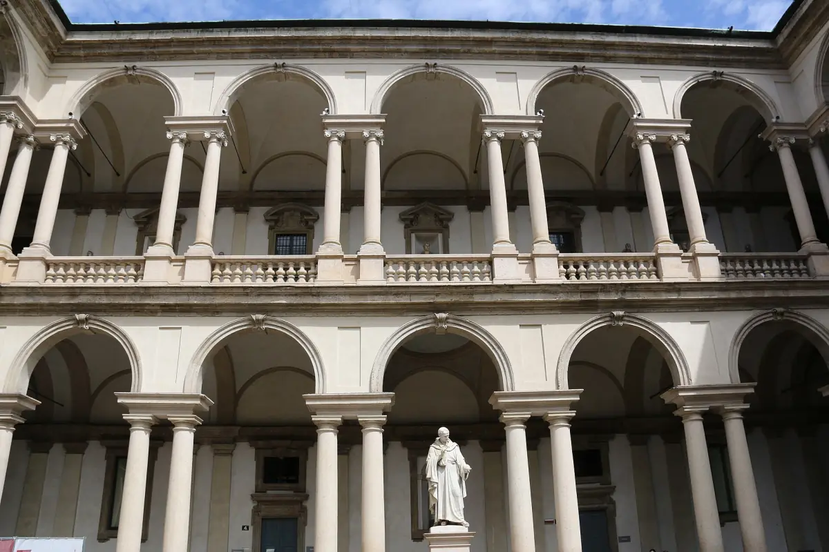 Courtyard of the Palazzo di Brera